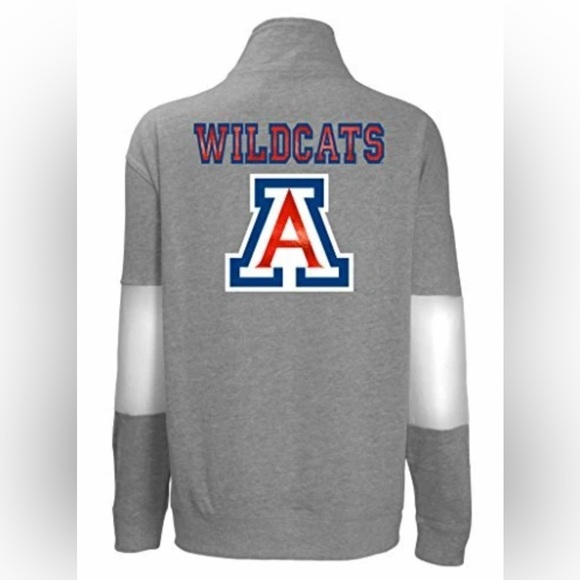 NWT [Old Varsity Brand] Arizona Wildcats NCAA 1/4 Zip Pullover Top Women’s Large - Picture 2 of 12